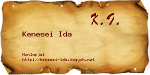 Kenesei Ida névjegykártya